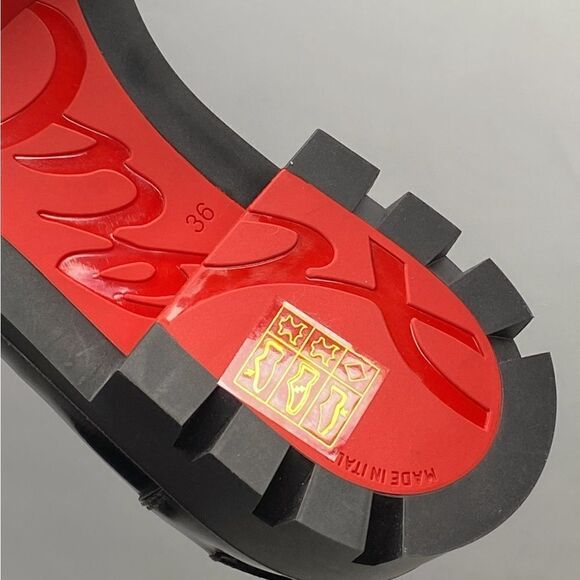 Christian Louboutin Patent Medallion Red Sole Loafers size 36 - Picture 16 of 16